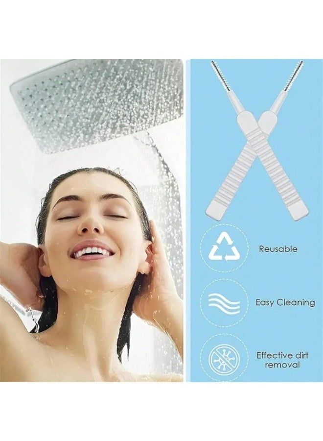 10PCS shower head cleaning brush, anti-clogging mini shower head cleaning brush, multi-functional cleaning head nozzle cleaning brush for cleaning pore gaps - Image 3